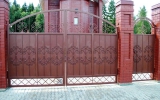Кованые ворота металлические